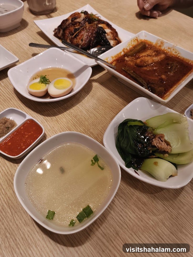 Table with various dishes