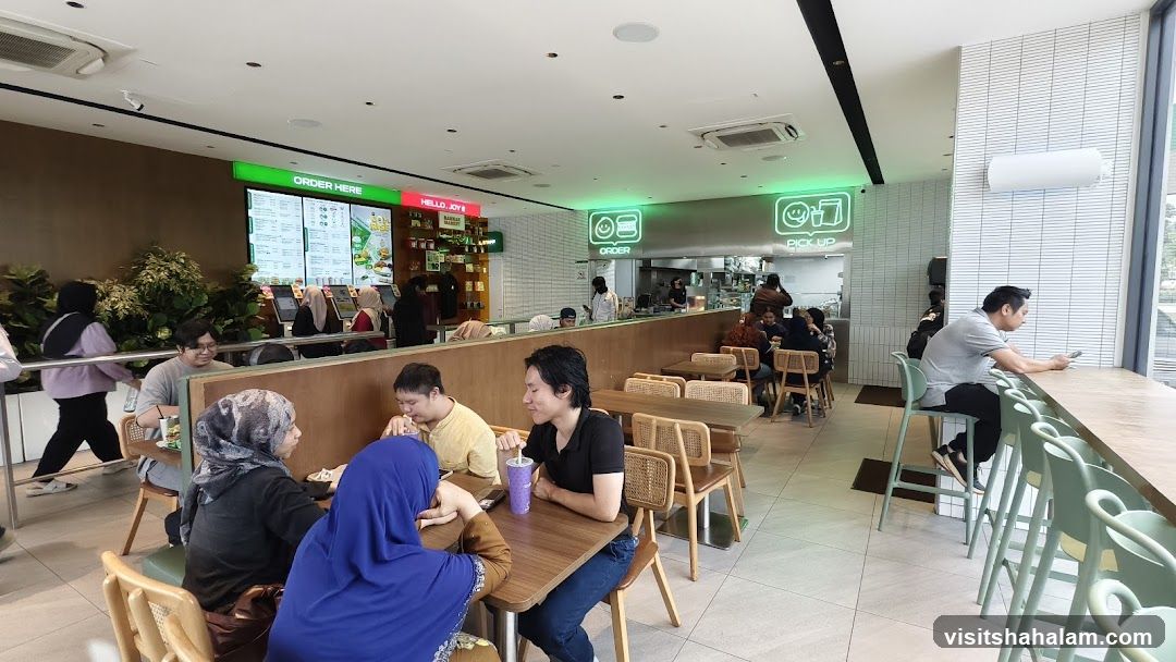 Restaurant Interior with Customers