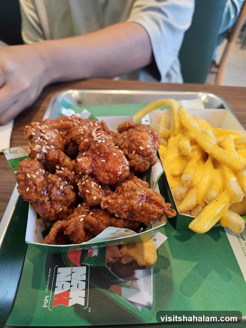 Fried Chicken and Cheese Fries