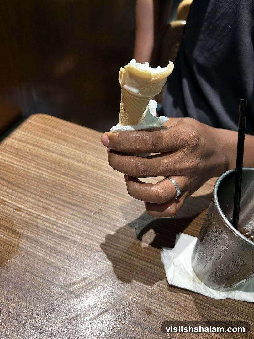 Ice Cream Cone and Drink