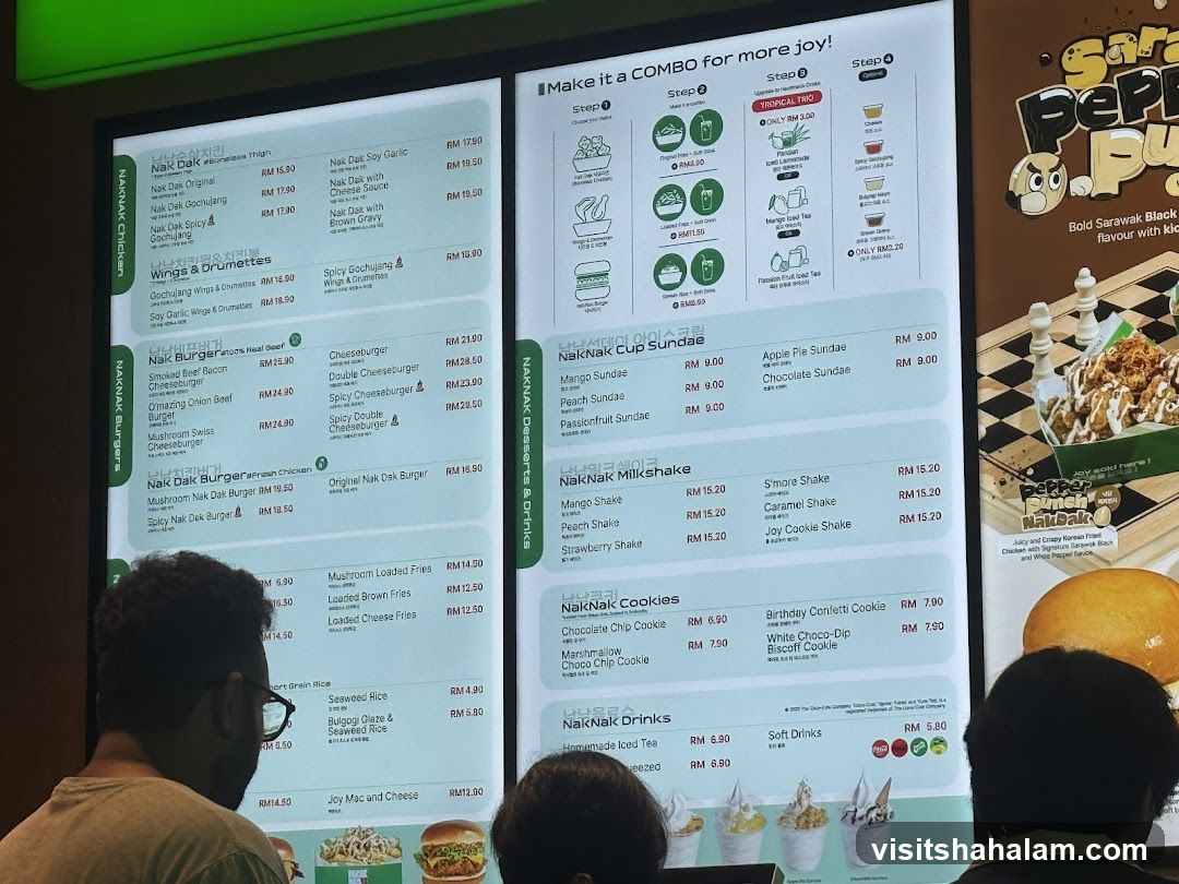 NAKNAK Chicken, Burgers, Desserts & Drinks Menu