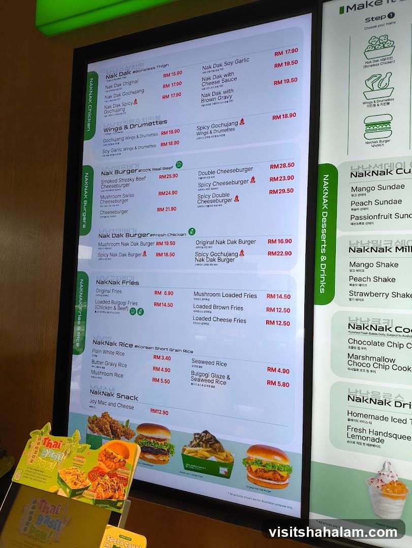 NAKNAK Chicken, Burgers, Fries & Rice, Desserts & Drinks