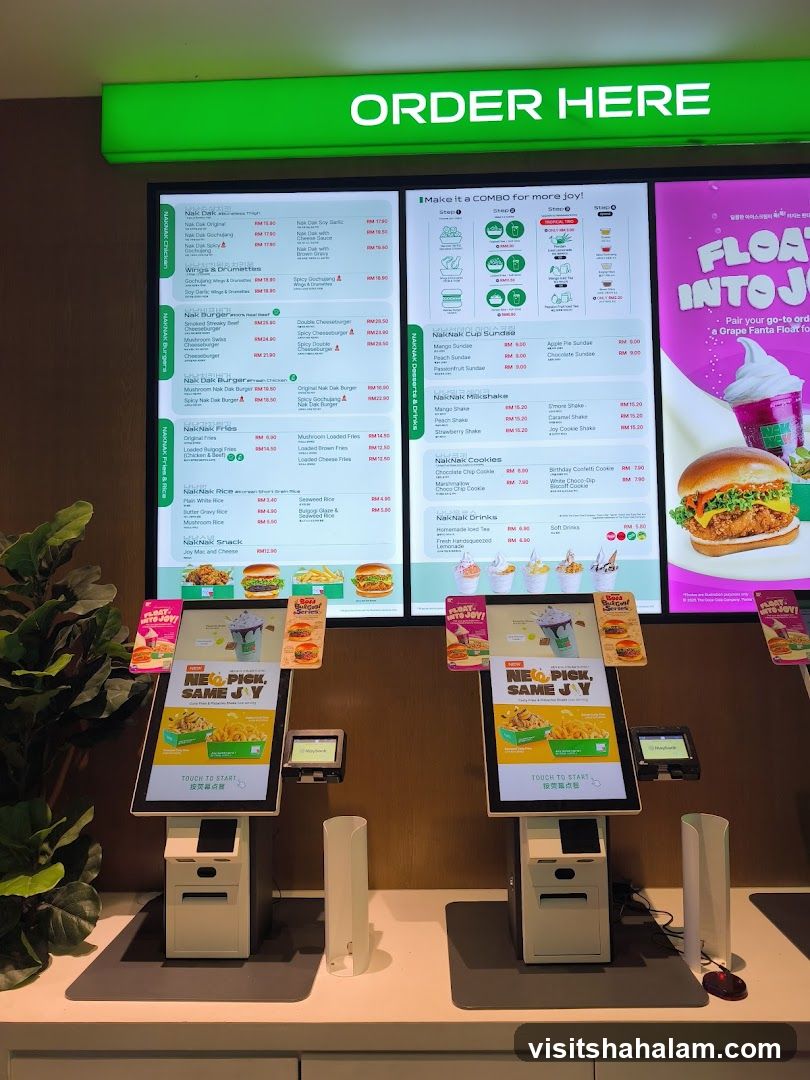 Order Here Menu