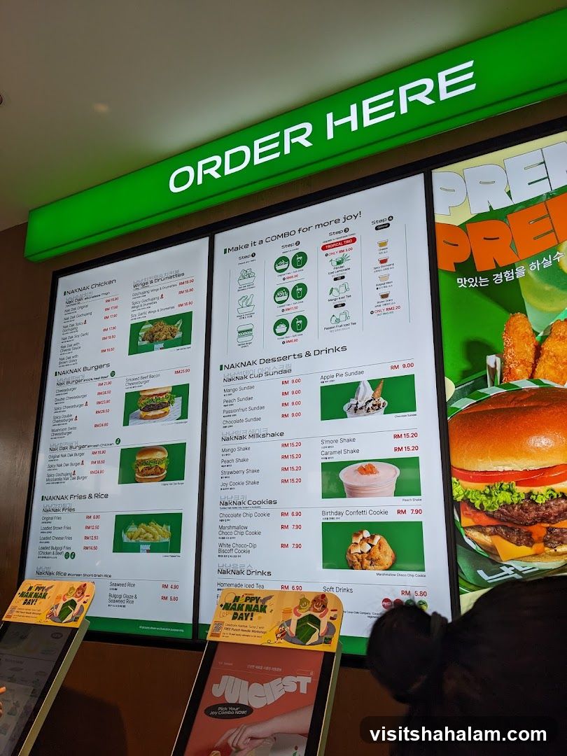 NAKNAK Menu