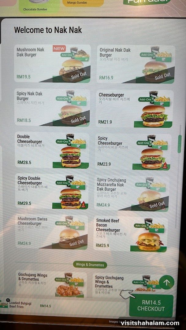 Nak Nak Menu