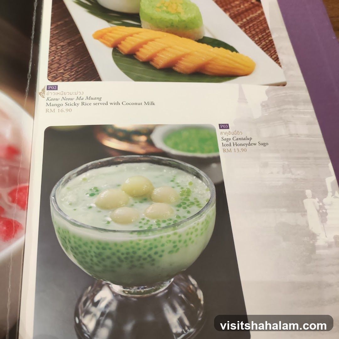 Desserts Menu