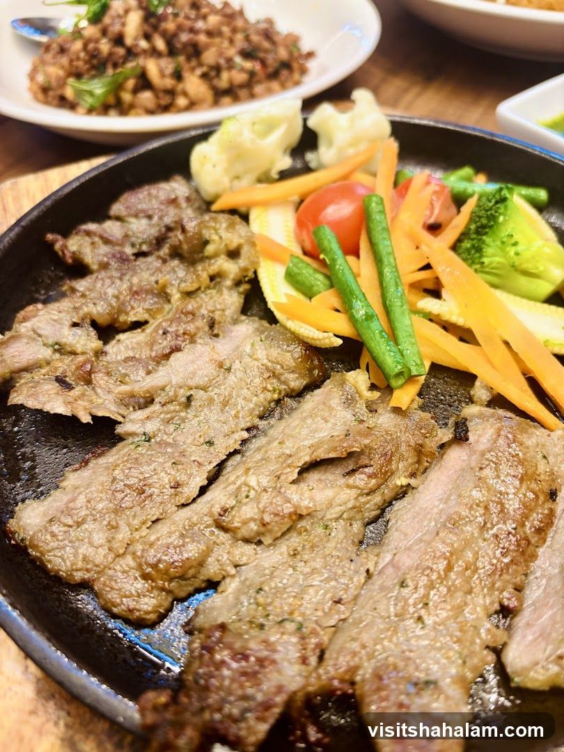 Sizzling Steak and Vegetables