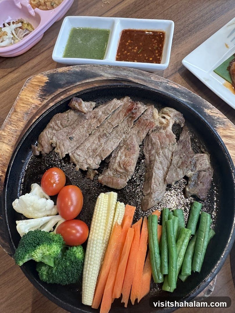 Sizzling Steak with Vegetables