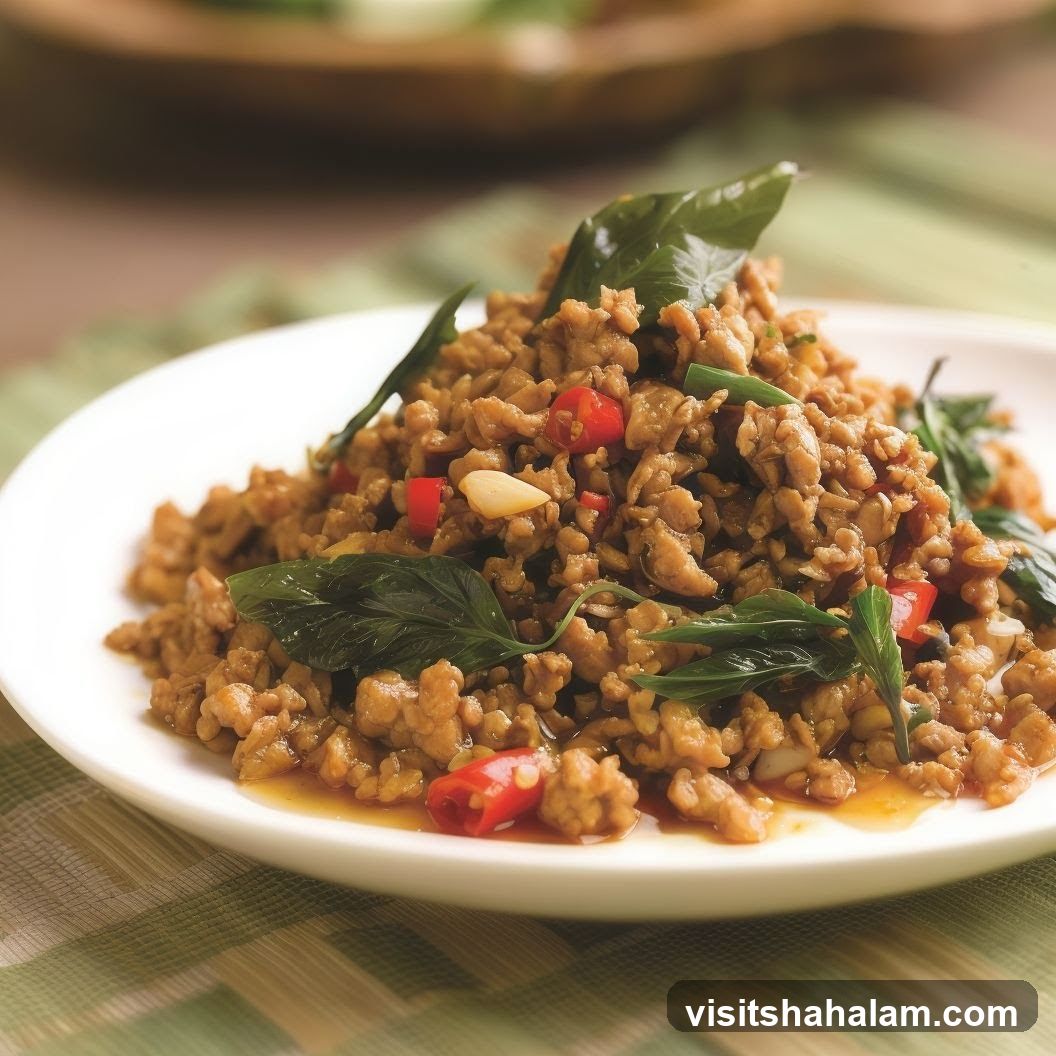 Minced Meat with Basil and Chili
