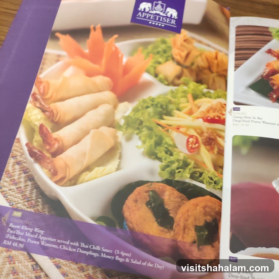 Appetiser Menu