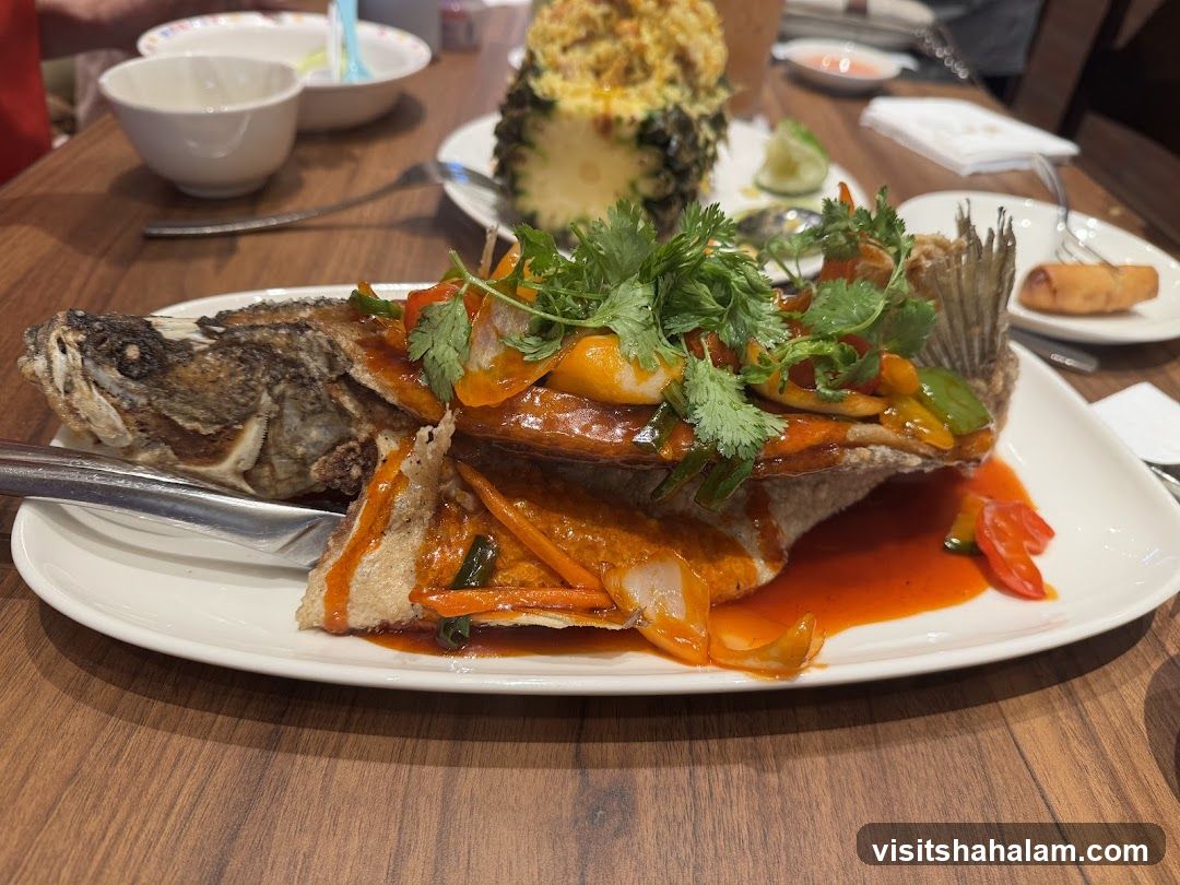 Whole Fried Fish with Sweet and Sour Sauce