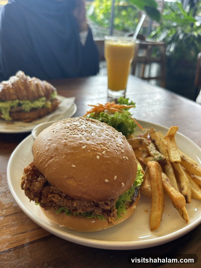 Burger and Fries