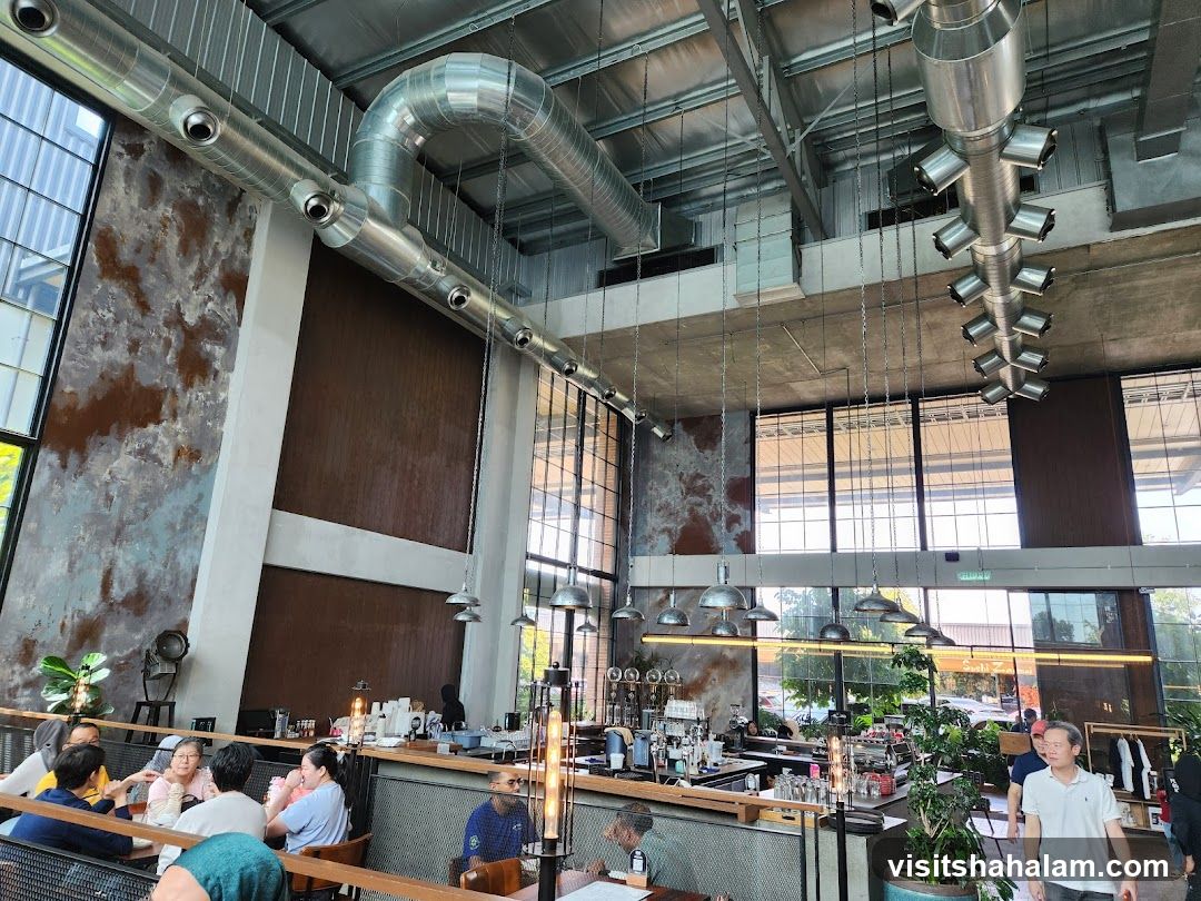 Modern Industrial Cafe Interior