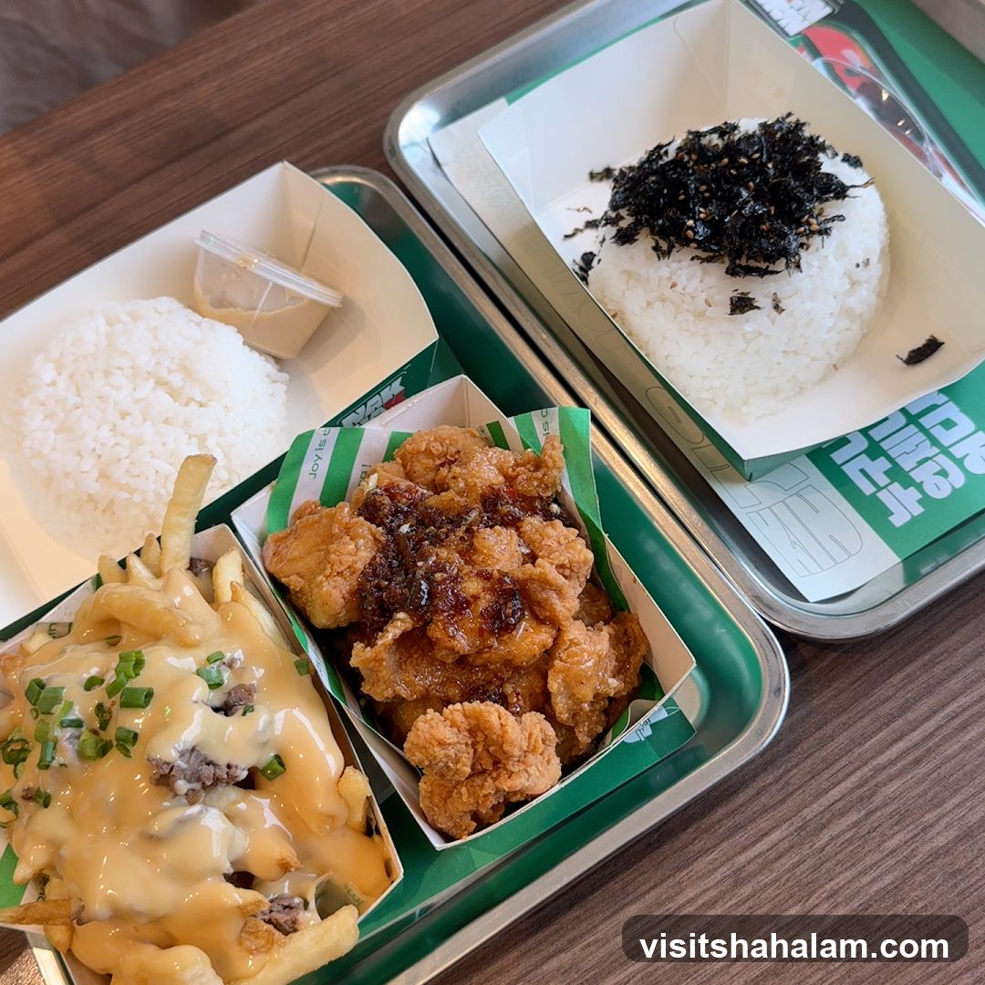 Korean Fried Chicken and Rice