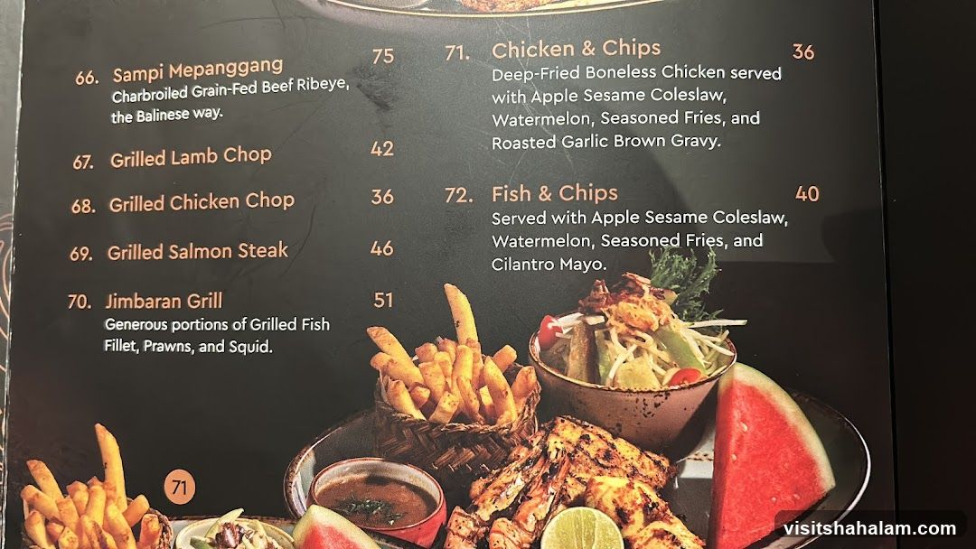 Menu Items