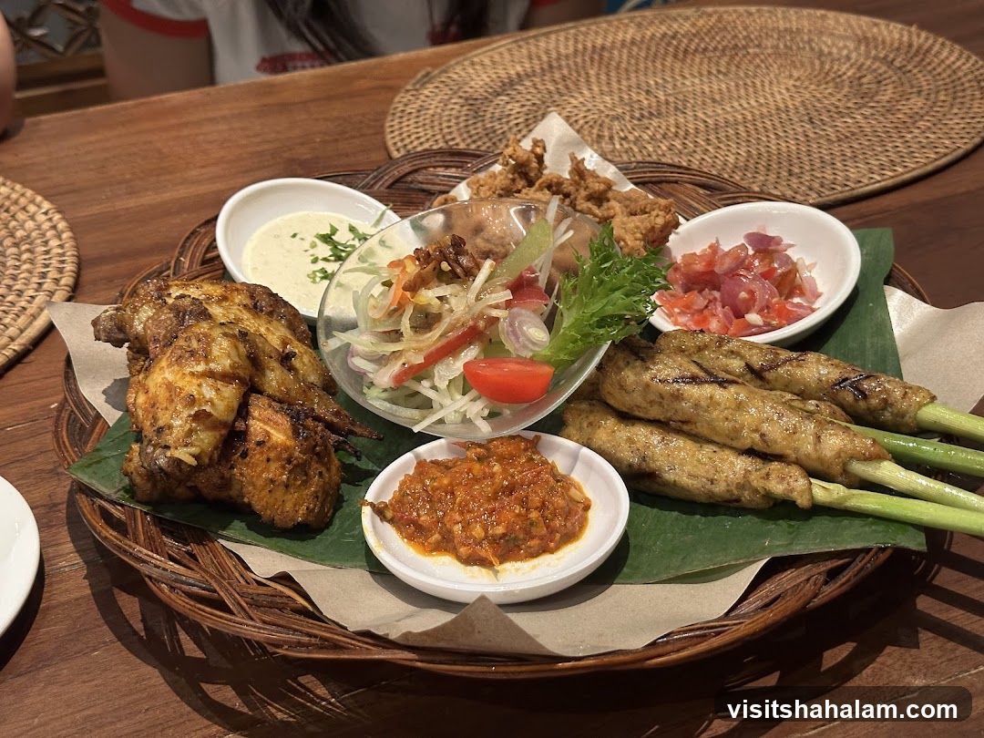 Platter of Indonesian Food