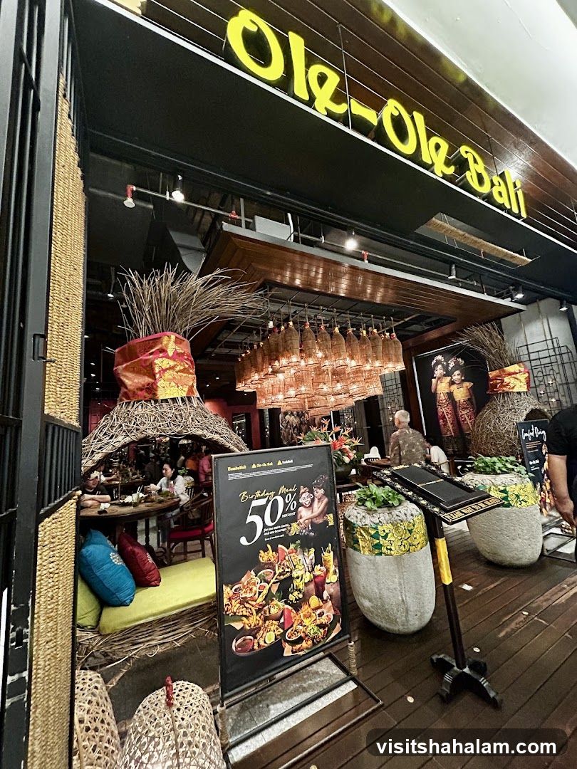 Restaurant Entrance with Promotional Sign
