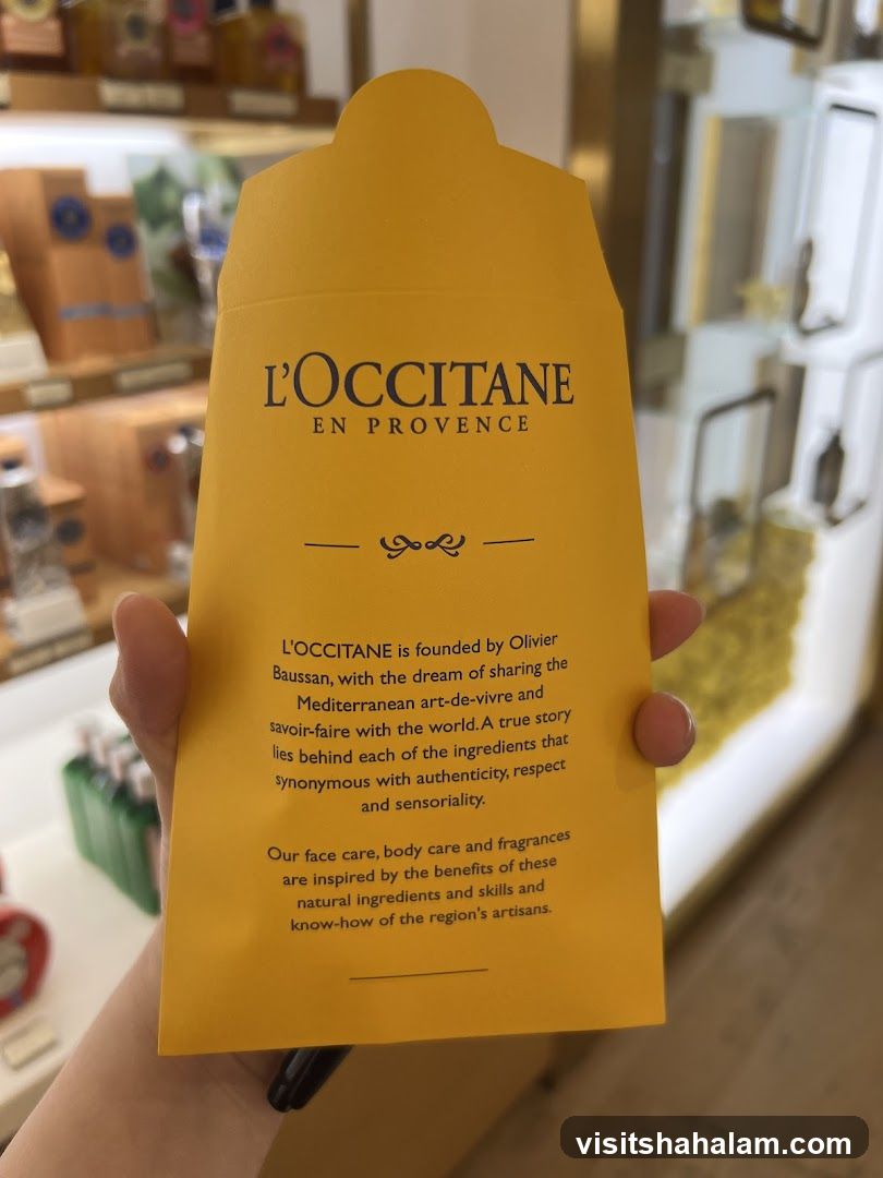 L'Occitane promotional material