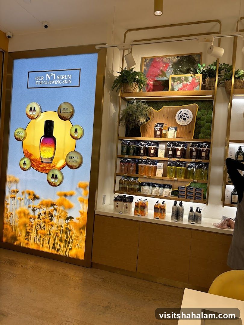Skincare Products Display