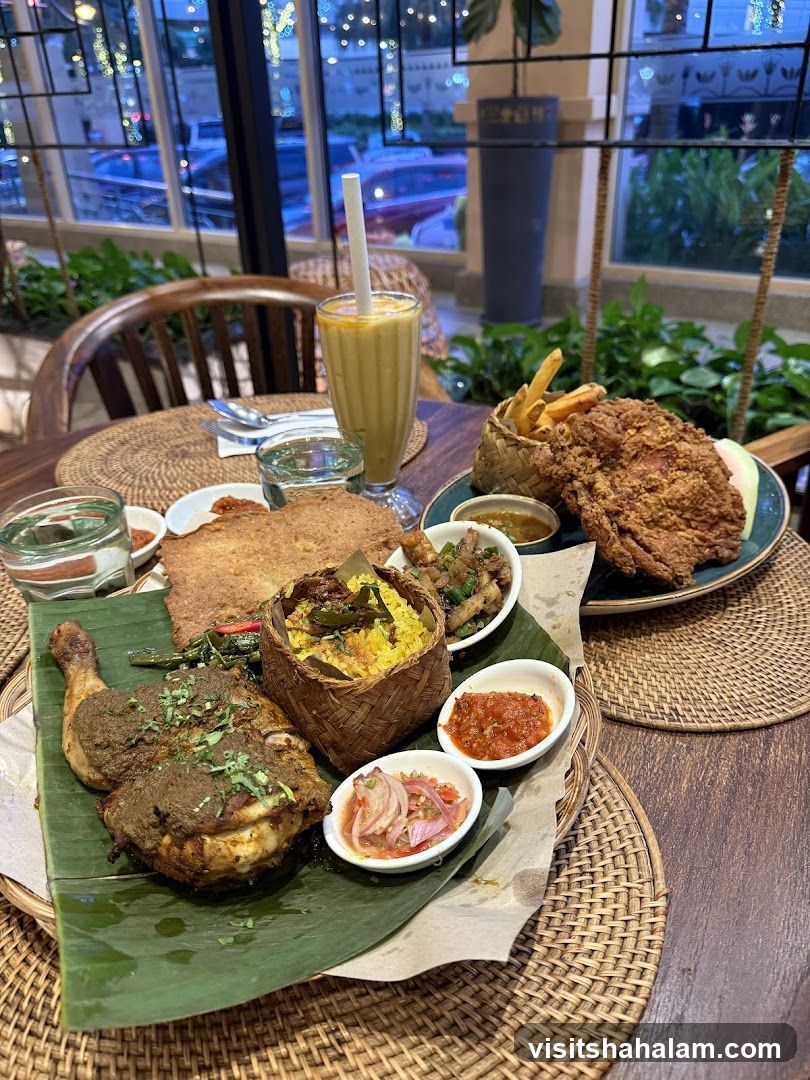 Meal with Fried Chicken and Rice