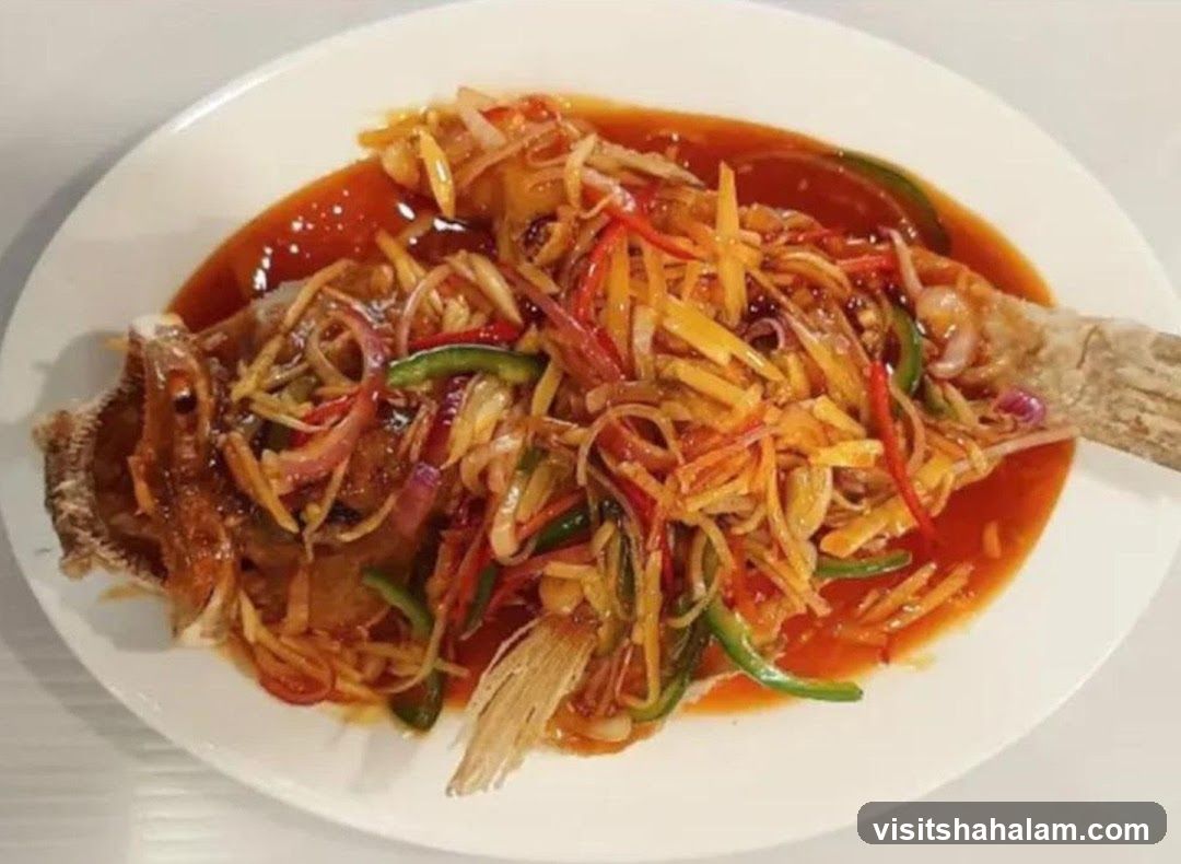 Whole Fried Fish with Sweet and Sour Sauce
