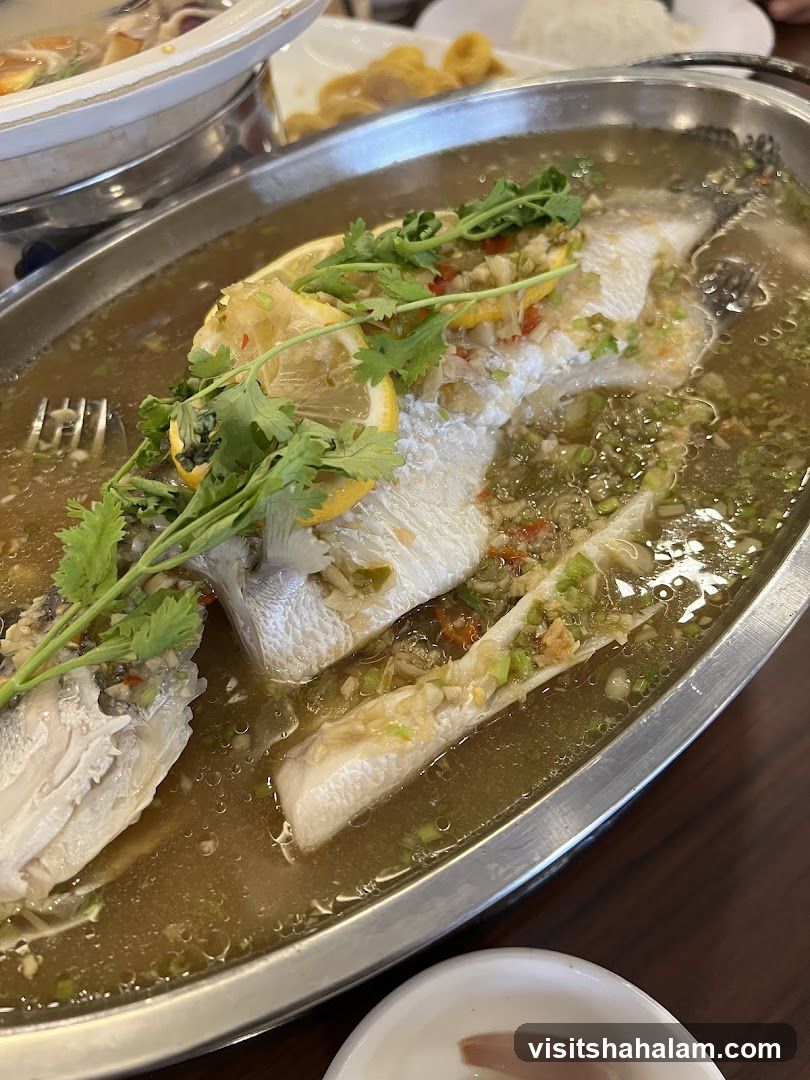 Steamed Fish with Lime and Chili