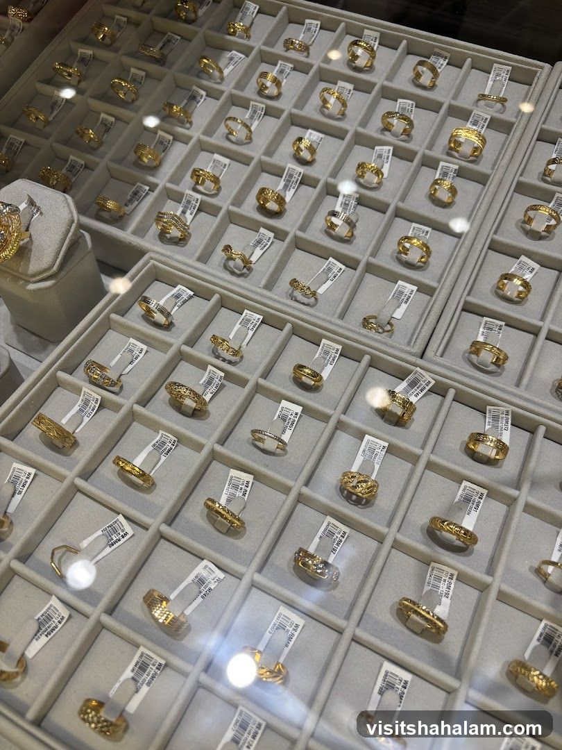 Display of Gold Rings