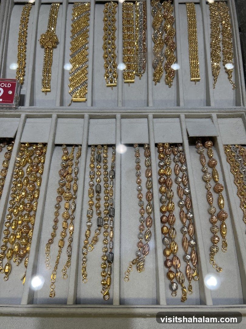 Assortment of Gold Bracelets