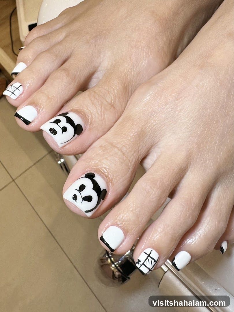 Mickey Mouse Pedicure