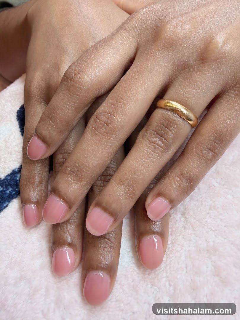 Pink Gel Manicure