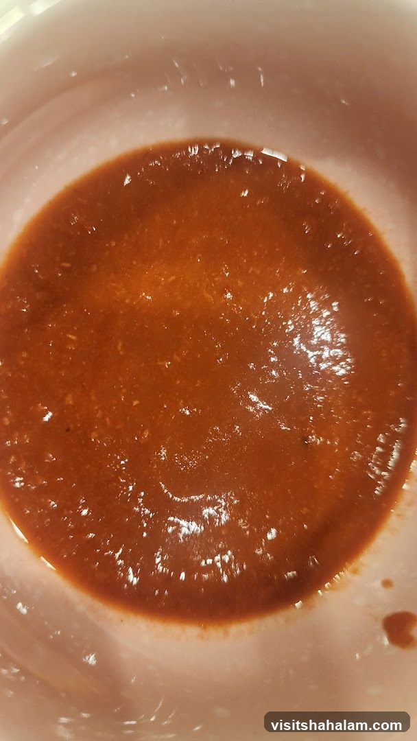 Sauce in a bowl