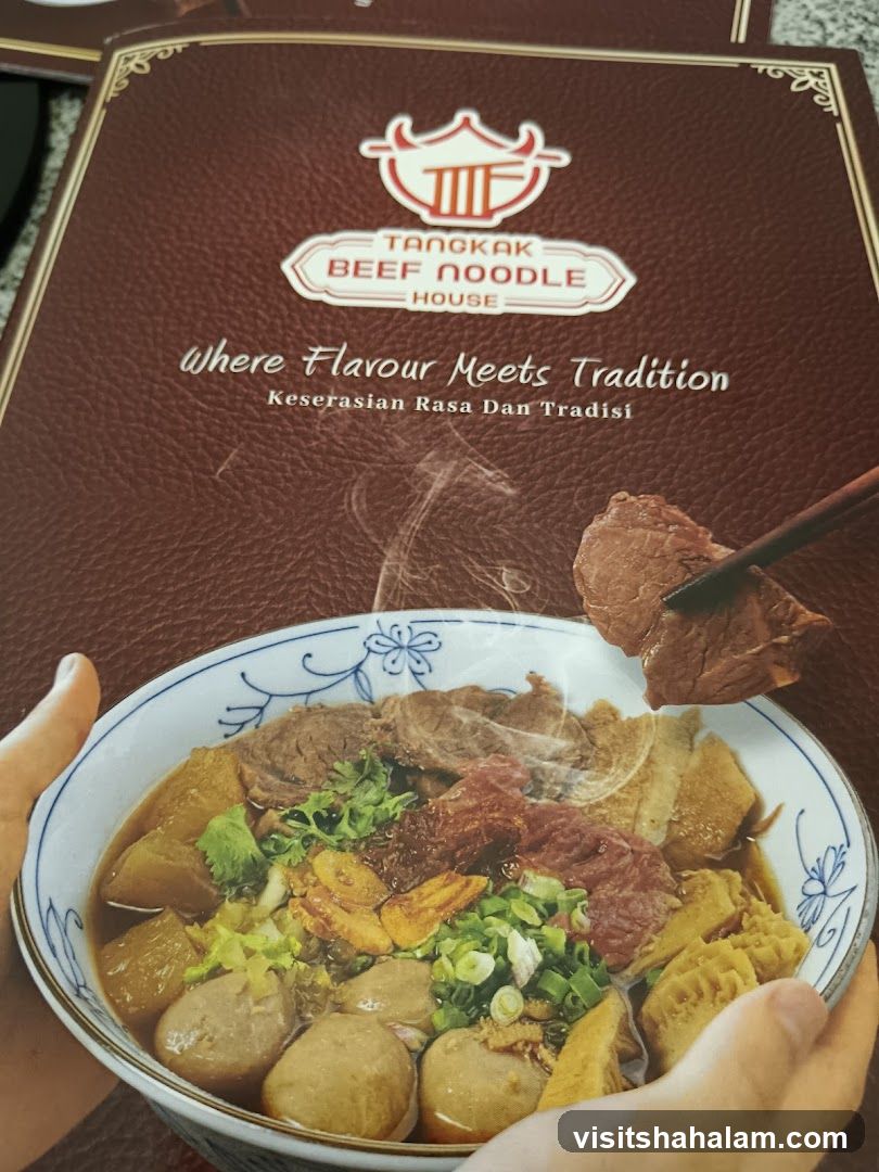 Tangkak Beef Noodle House Menu