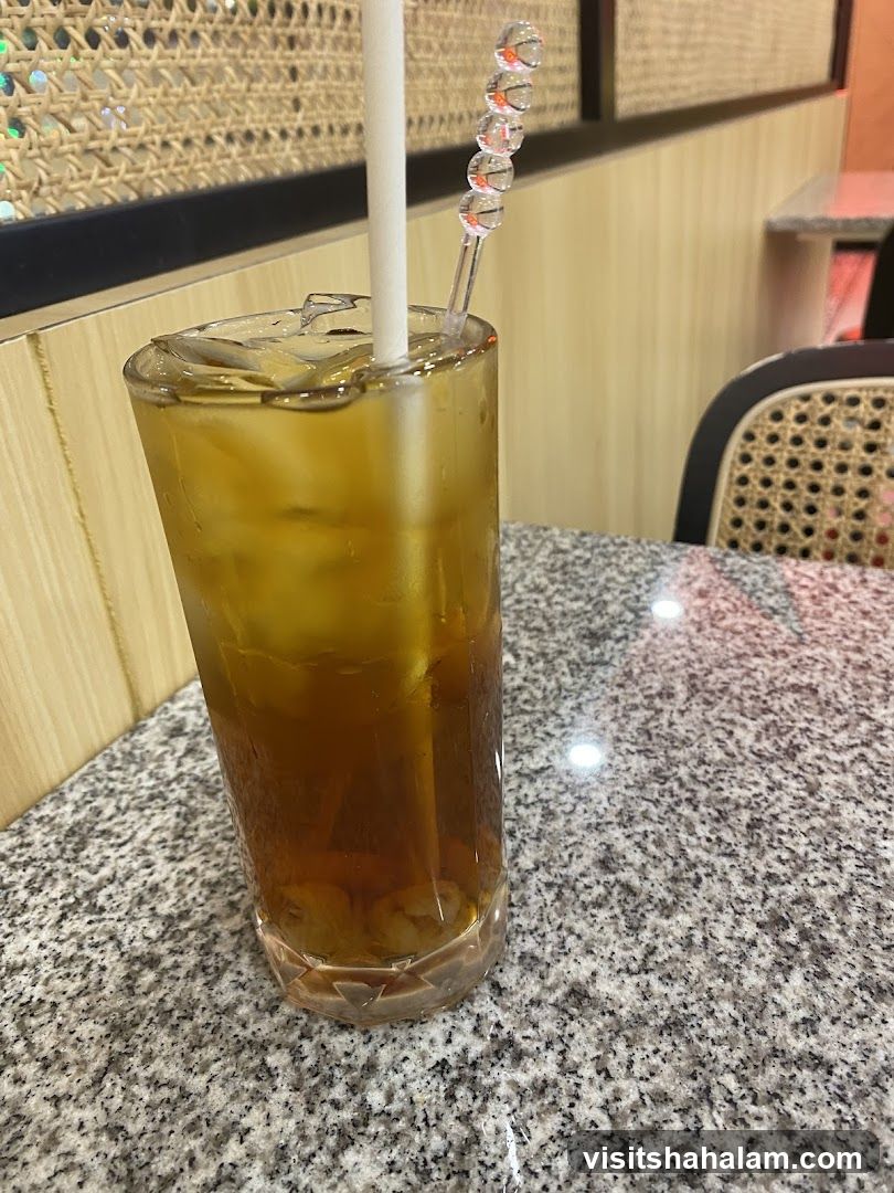 Iced Tea with Decorative Stirrer
