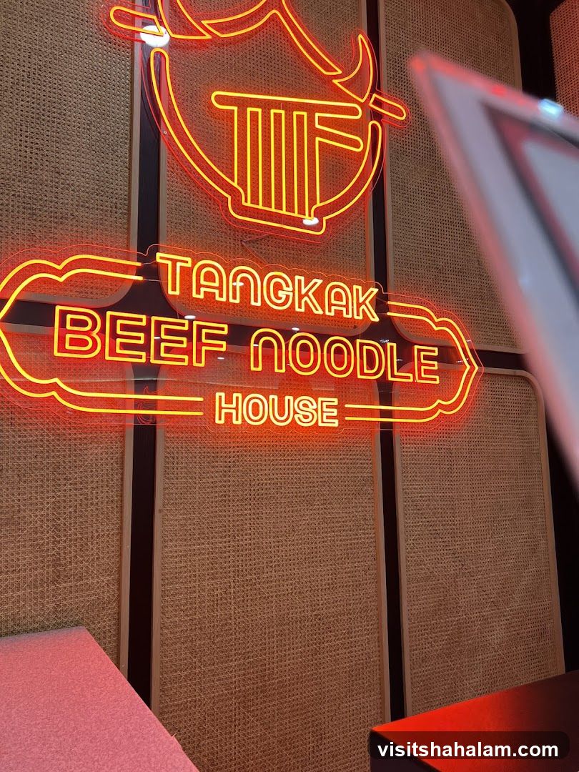 Neon Sign for Tangkak Beef Noodle House
