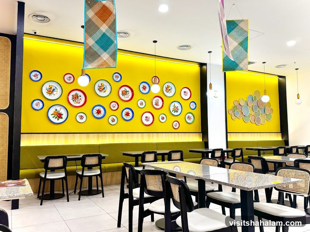 Restaurant Interior with Decorative Plates