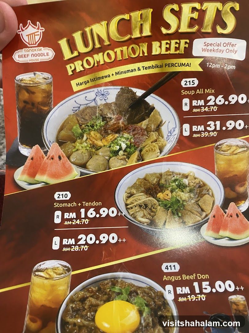Lunch Sets Promotion Beef