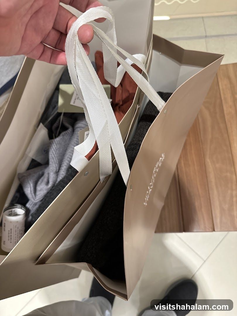 Shopping Bags with Clothing