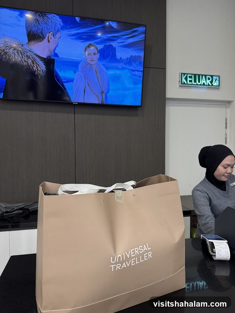 Shopping Bag and Counter