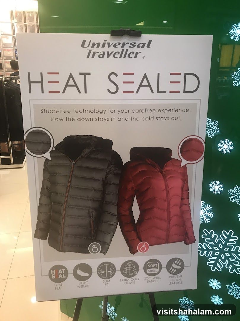 Universal Traveller Heat Sealed Puffer Jackets Advertisement