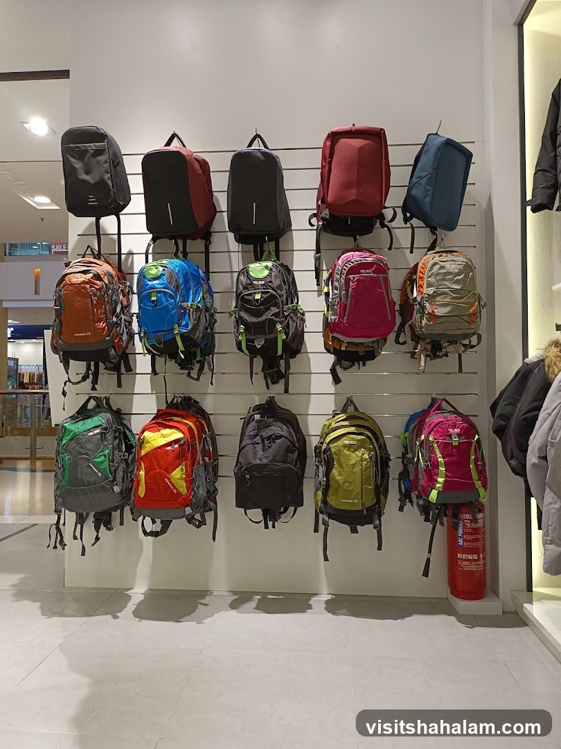 Backpacks on Display