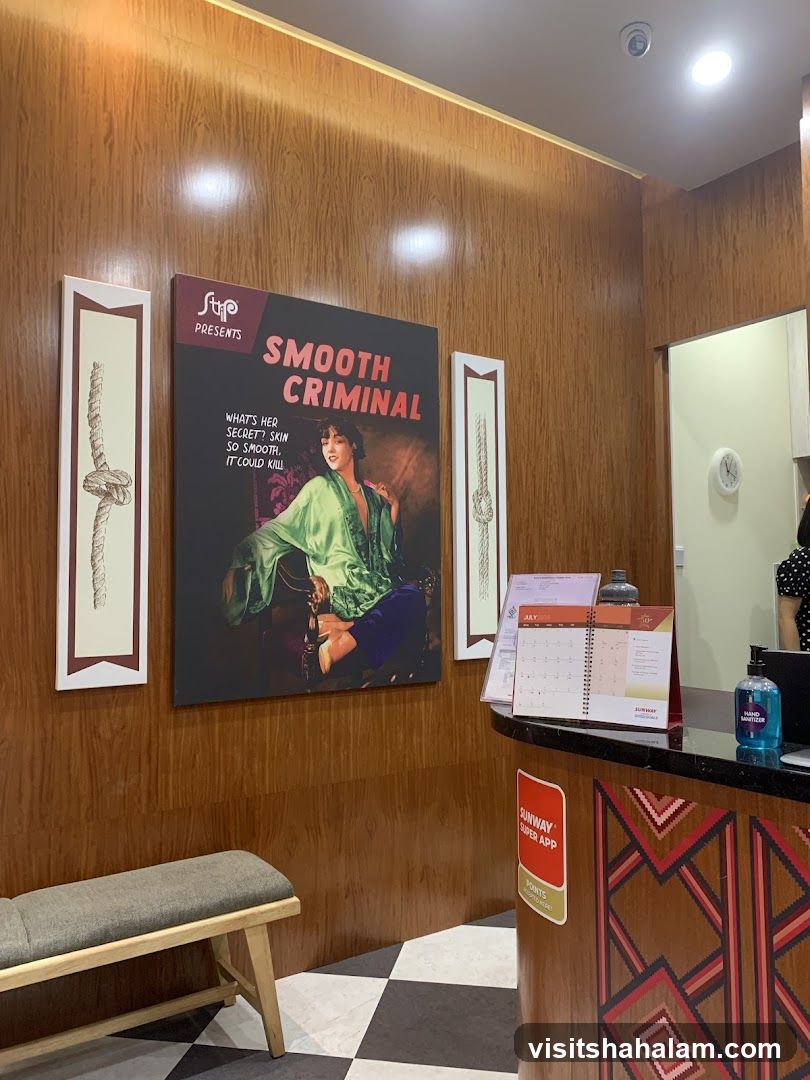 Reception Area with Promotional Poster