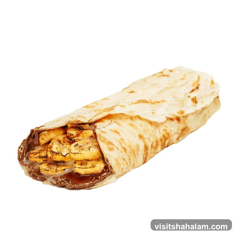 Banana and Chocolate Wrap