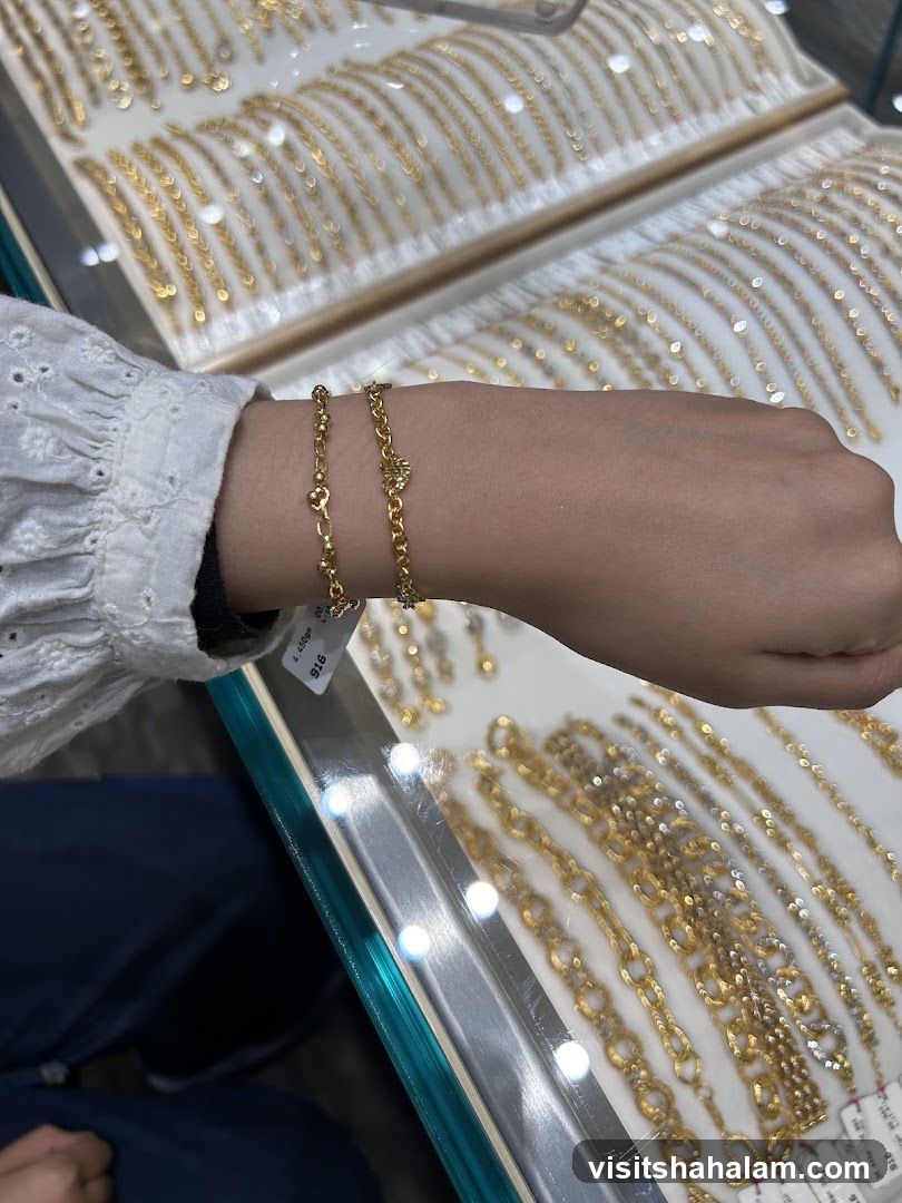 Gold Bracelets Display
