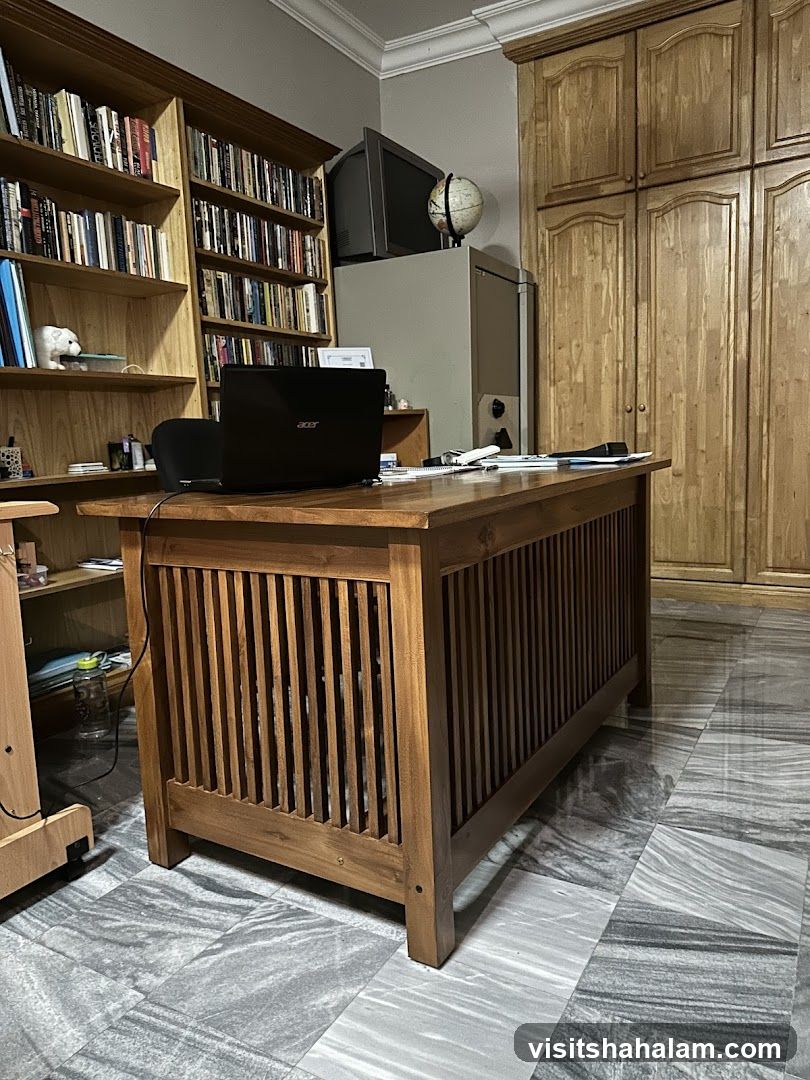 Office Desk with Bookshelves