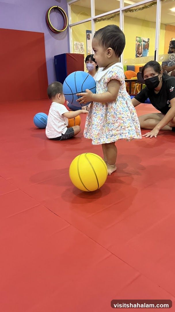 Children playing with balls
