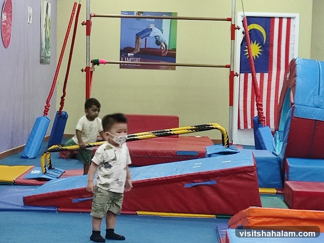 Gymnastics equipment with children