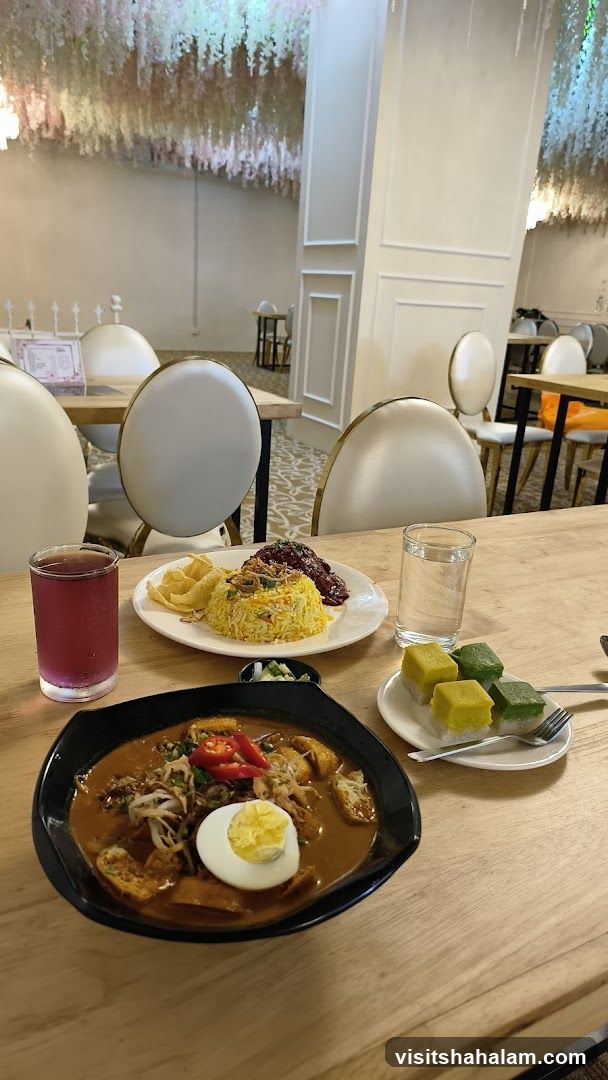 Restaurant Table with Food