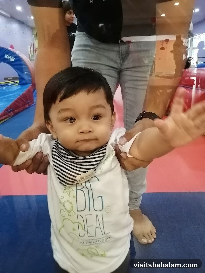 Baby in a gym