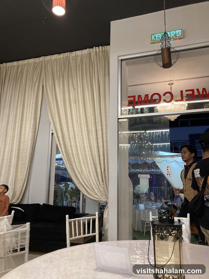 Interior of a decorated venue