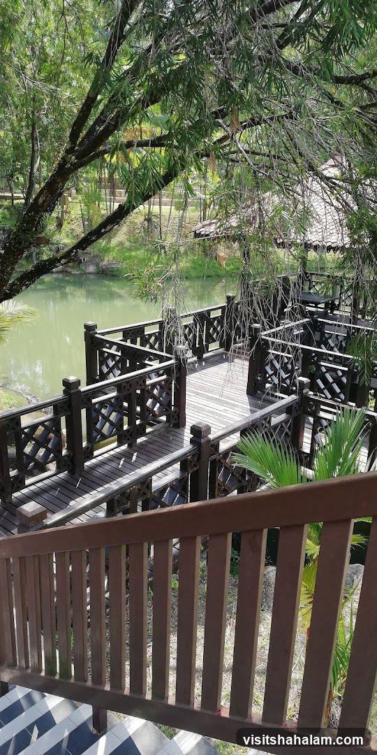 Wooden Boardwalk by a Lake
